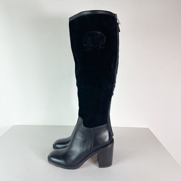 Franco Sarto NWOB Women's L-rivettall Knee High Boot Black Size 5.5 - Picture 7 of 8